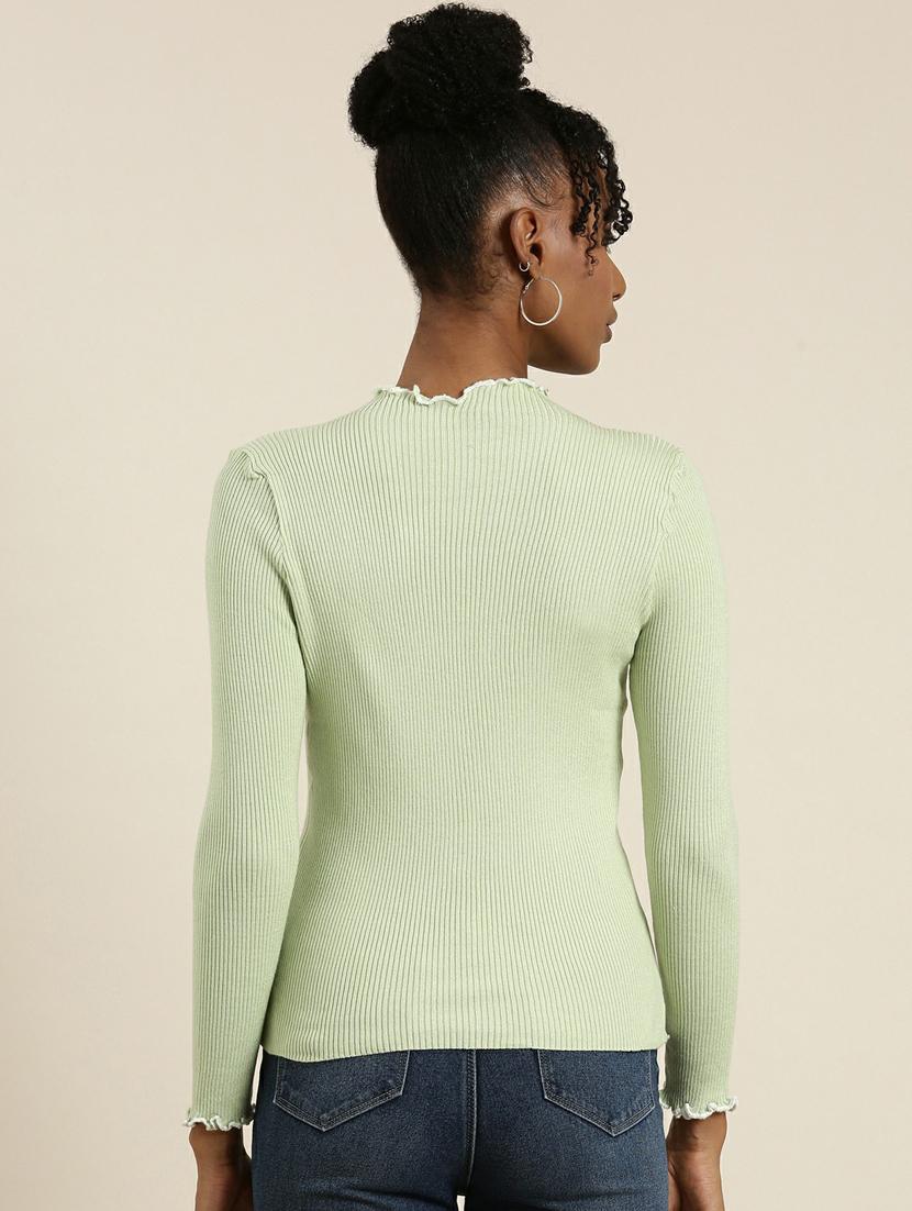 women's straight mock neck top - 19948647 - Standard Image - 2