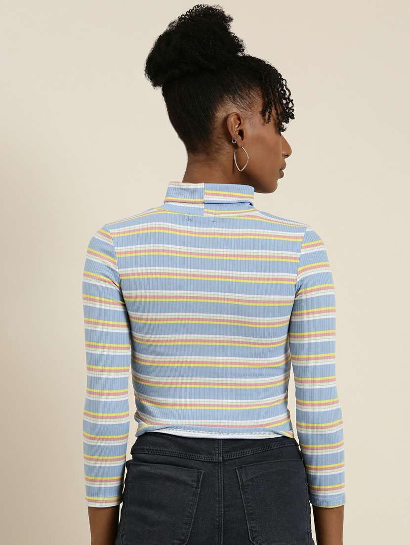 women's crop high neck top - 19948659 - Standard Image - 2
