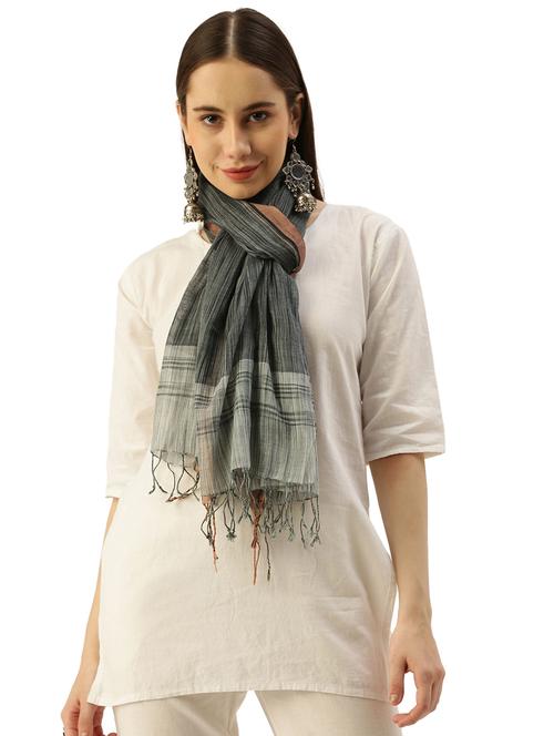 black cotton scarf - 19948930 - Standard Image - 0