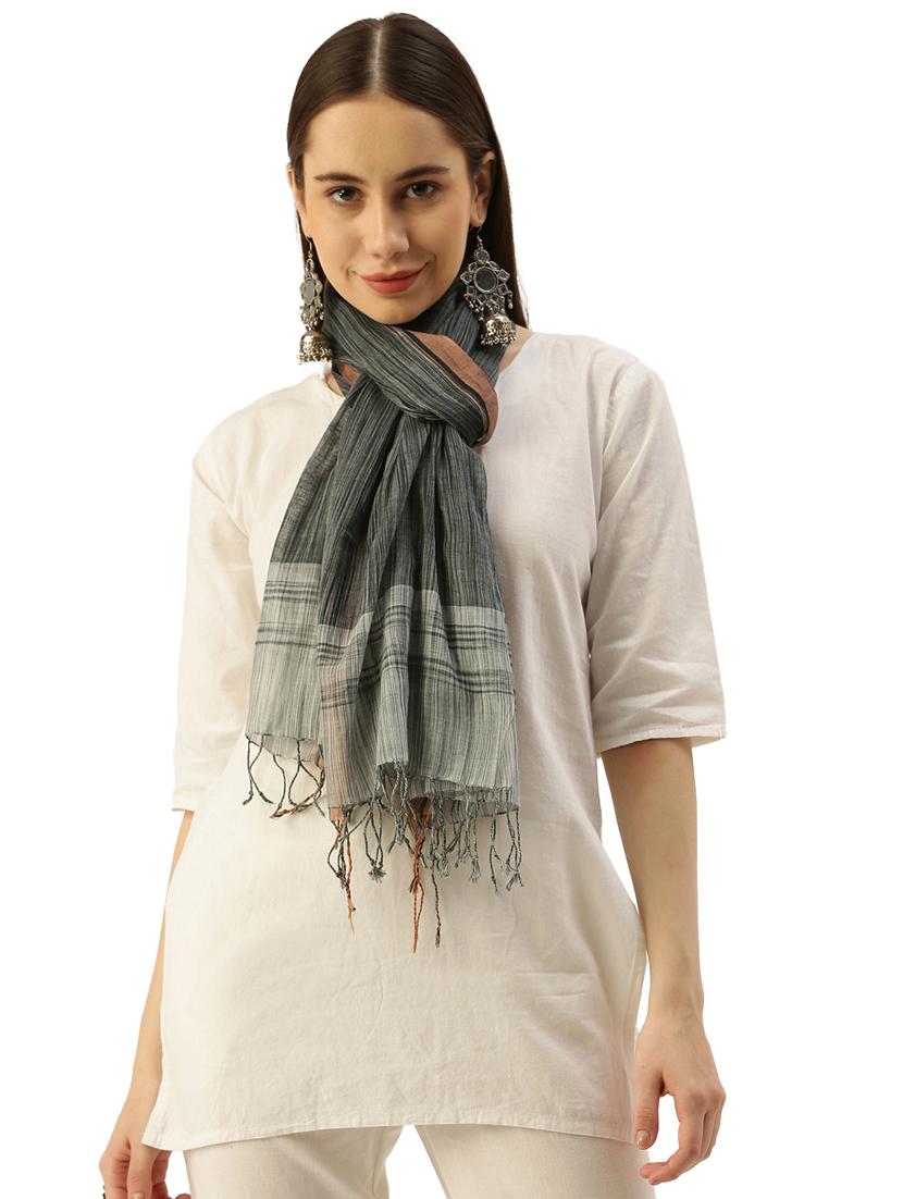 black cotton scarf - 19948930 - Zoom Image - 0