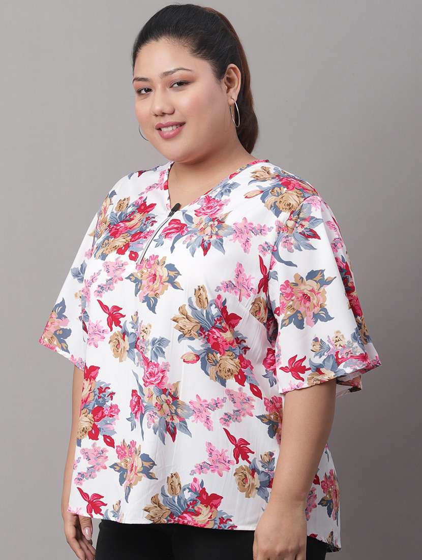 women printed regular top - 19950596 -  Standard Image - 2