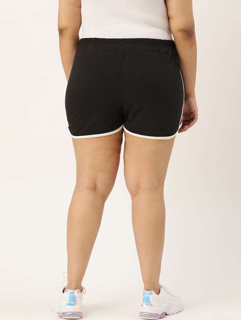 mid rise solid plus shorts - 19950621 -  Standard Image - 2
