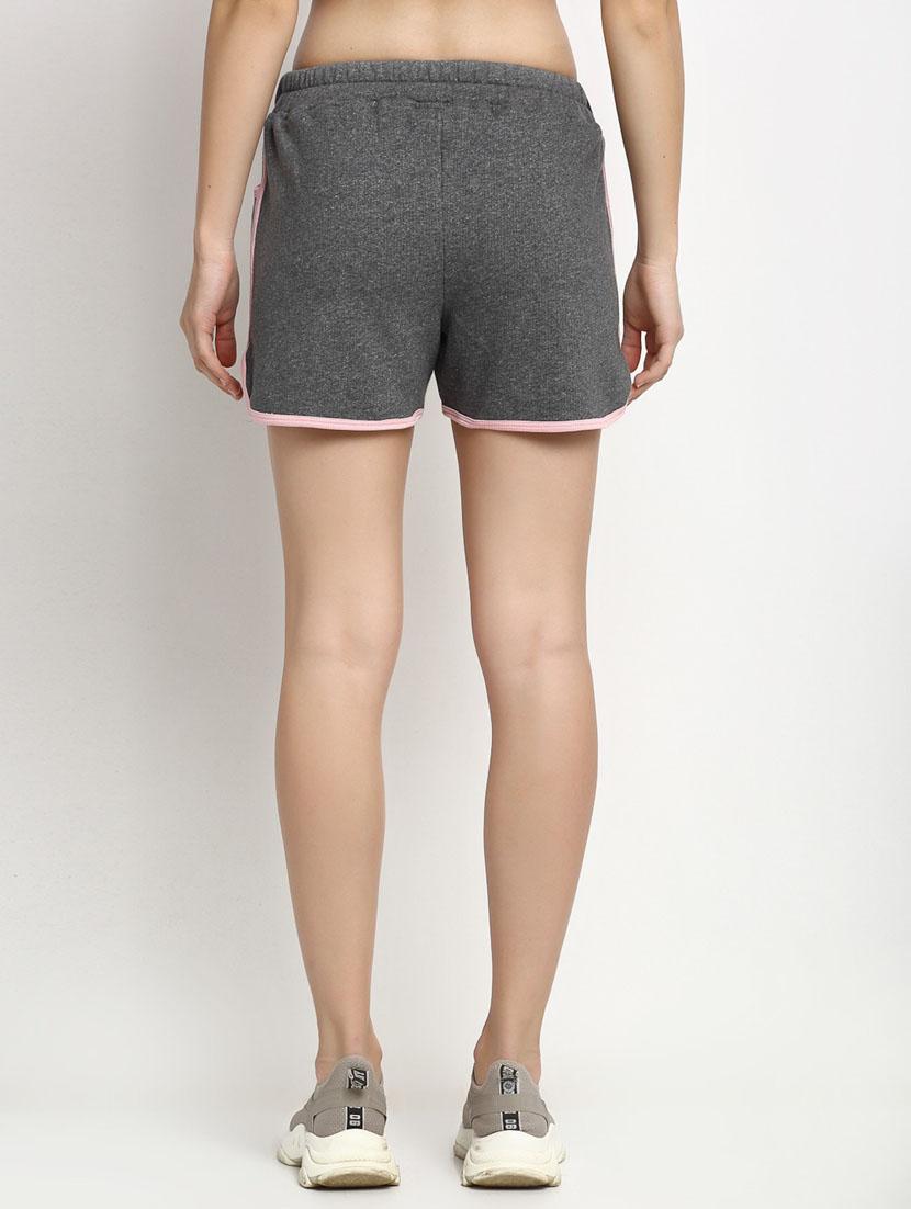 drawstring waist solid regular shorts - 19950686 - Standard Image - 2