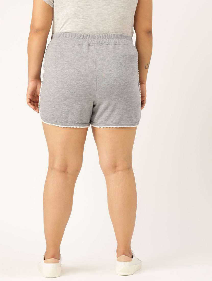 mid rise solid regular shorts - 19950716 -  Standard Image - 2