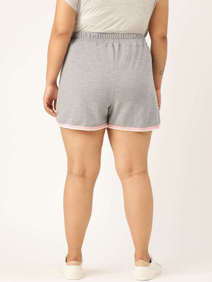 mid rise solid regular shorts - 19950717 -  Standard Image - 2