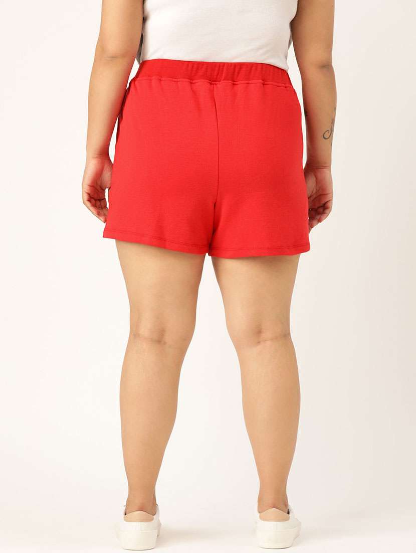 mid rise solid regular shorts - 19950728 -  Standard Image - 2