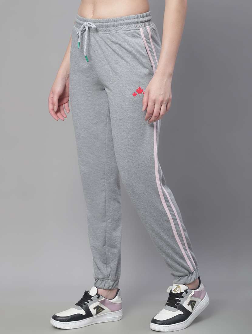 grey cotton blend track pants - 19950736 -  Standard Image - 2