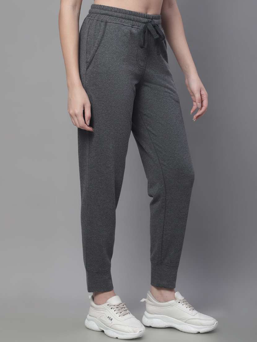 grey cotton blend track pants - 19950748 -  Standard Image - 2