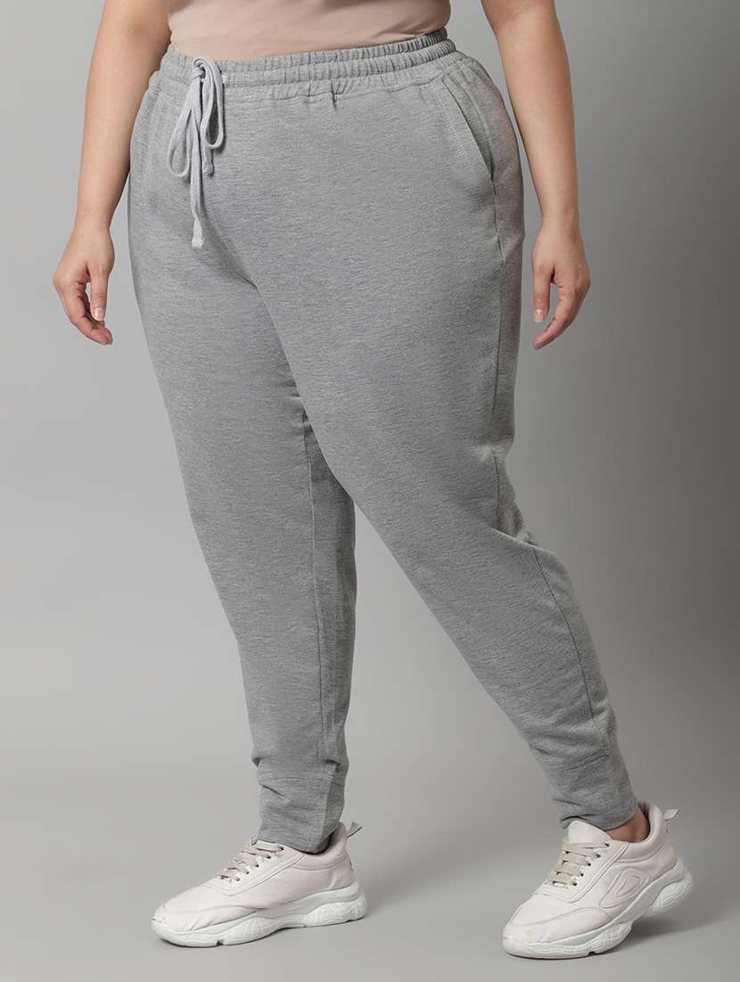 grey cotton track pants - 19950764 -  Standard Image - 2
