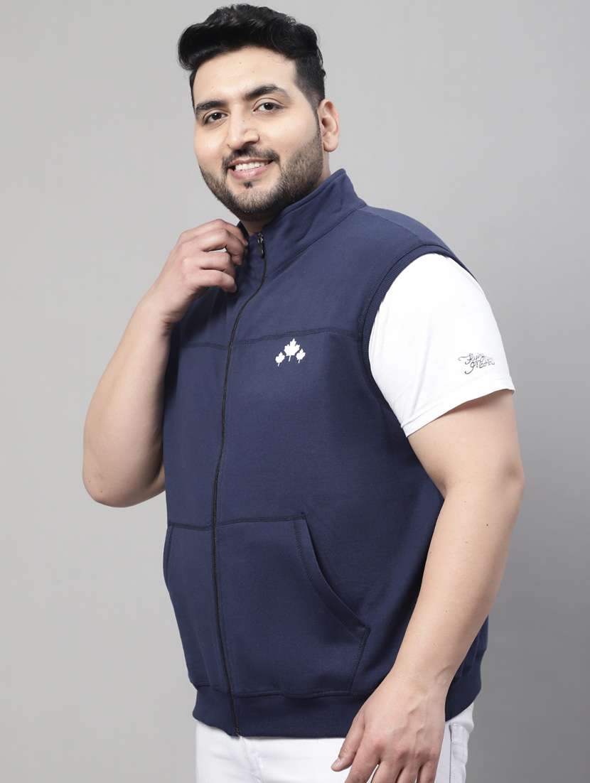 solid cotton casual jacket - 19950778 -  Standard Image - 2