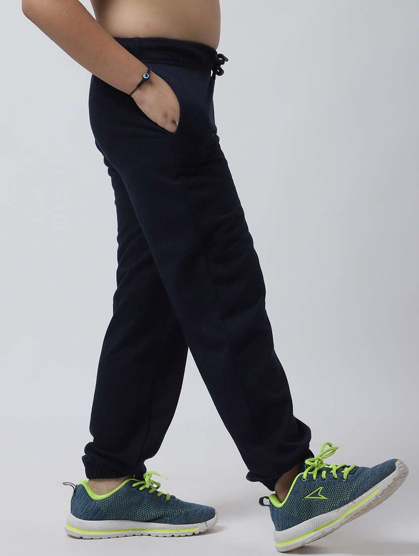 boys solid cotton track pants - 19950803 -  Standard Image - 2