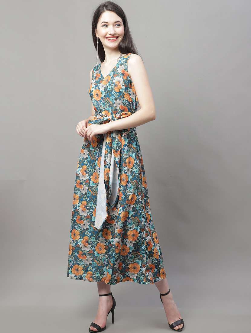 women's fit & flare floral dress - 19950825 - Standard Image - 2