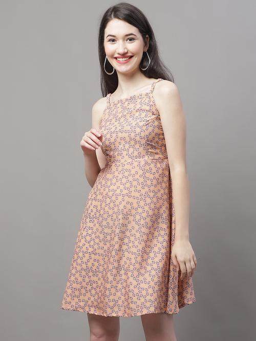 women's fit & flare solid dress - 19950828 - Standard Image - 0