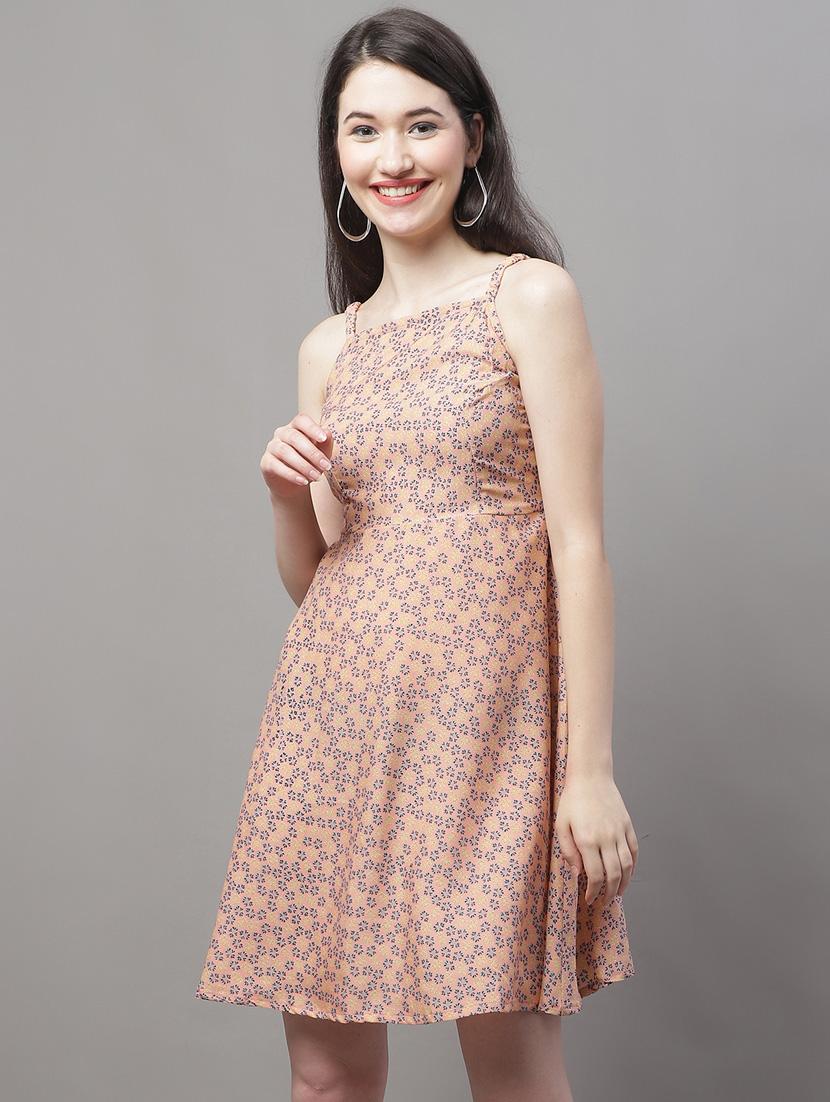 women's fit & flare solid dress - 19950828 - Zoom Image - 0
