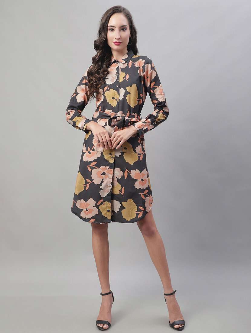 women's shirt floral dress