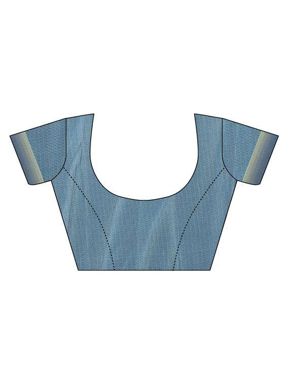 green floral printed saree with blouse - 19954068 -  Standard Image - 2