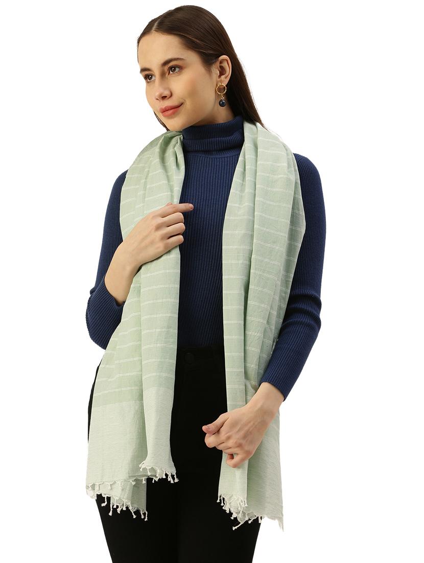 green cotton scarf - 19954194 - Zoom Image - 0