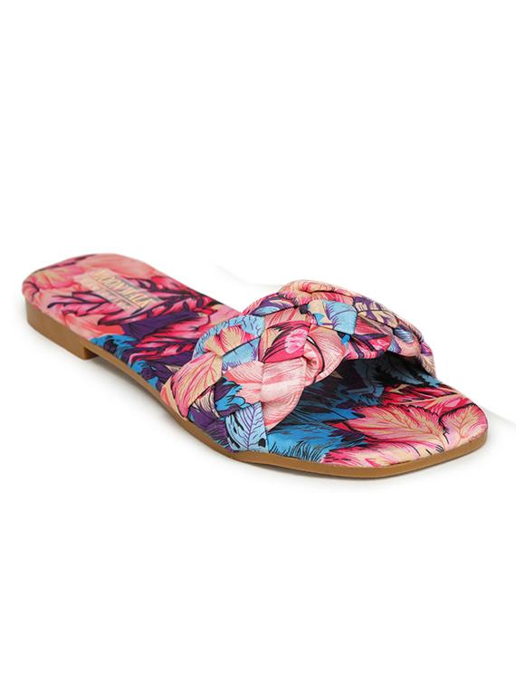 printed synthetic slip on sandal - 19954543 - Standard Image - 2