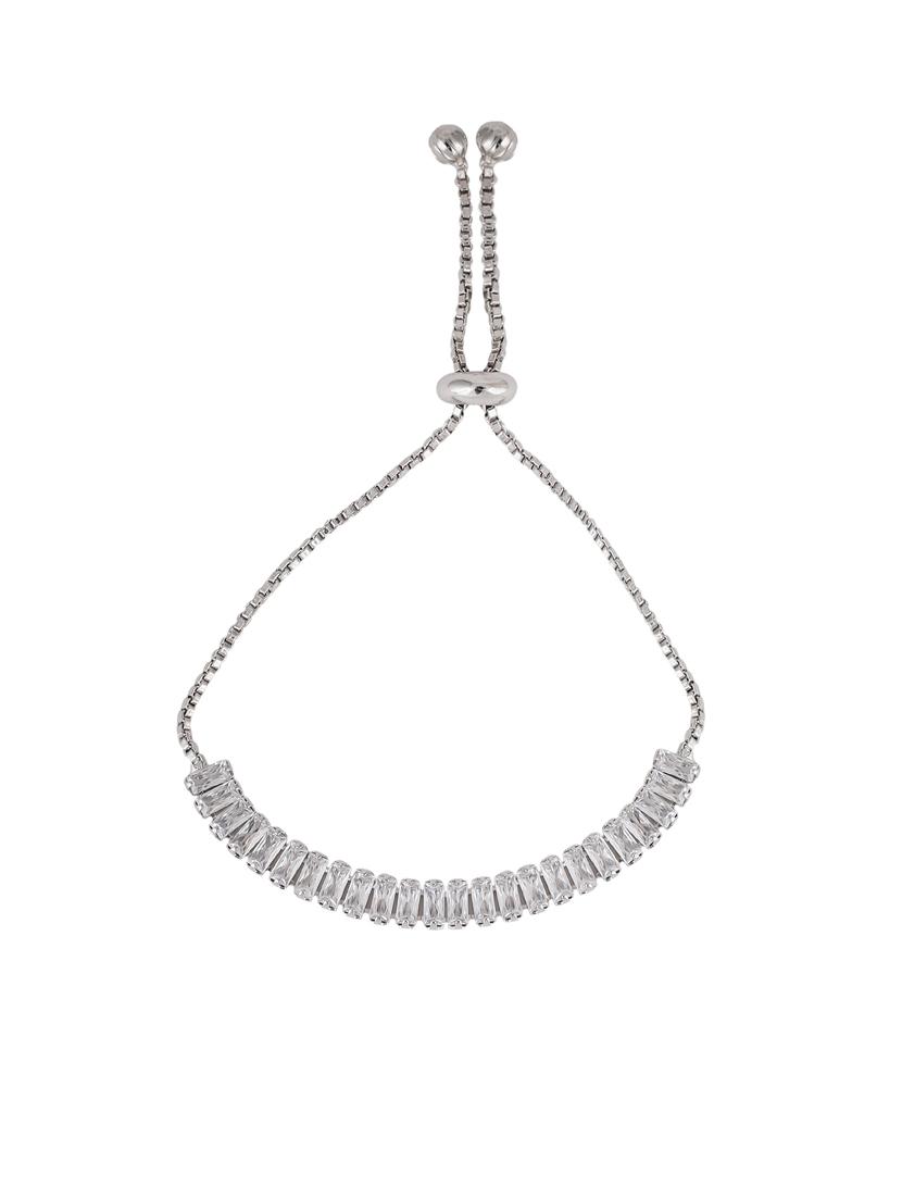 silver metal necklace and earring combo - 19955246 - Standard Image - 2