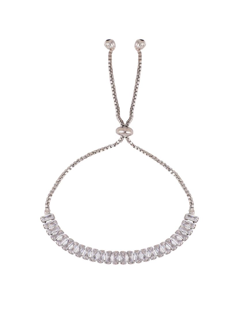 silver metal necklace and earring combo - 19955247 - Standard Image - 2