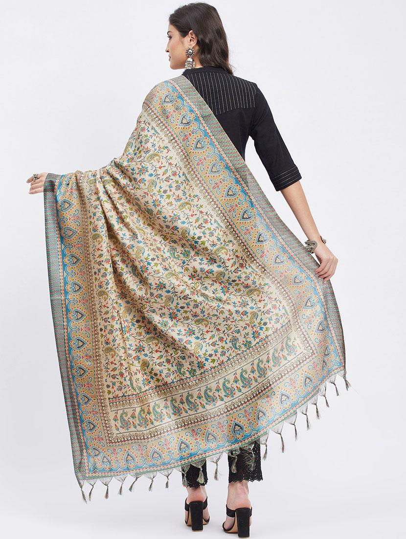 multi colored printed dupatta - 19955262 - Standard Image - 2