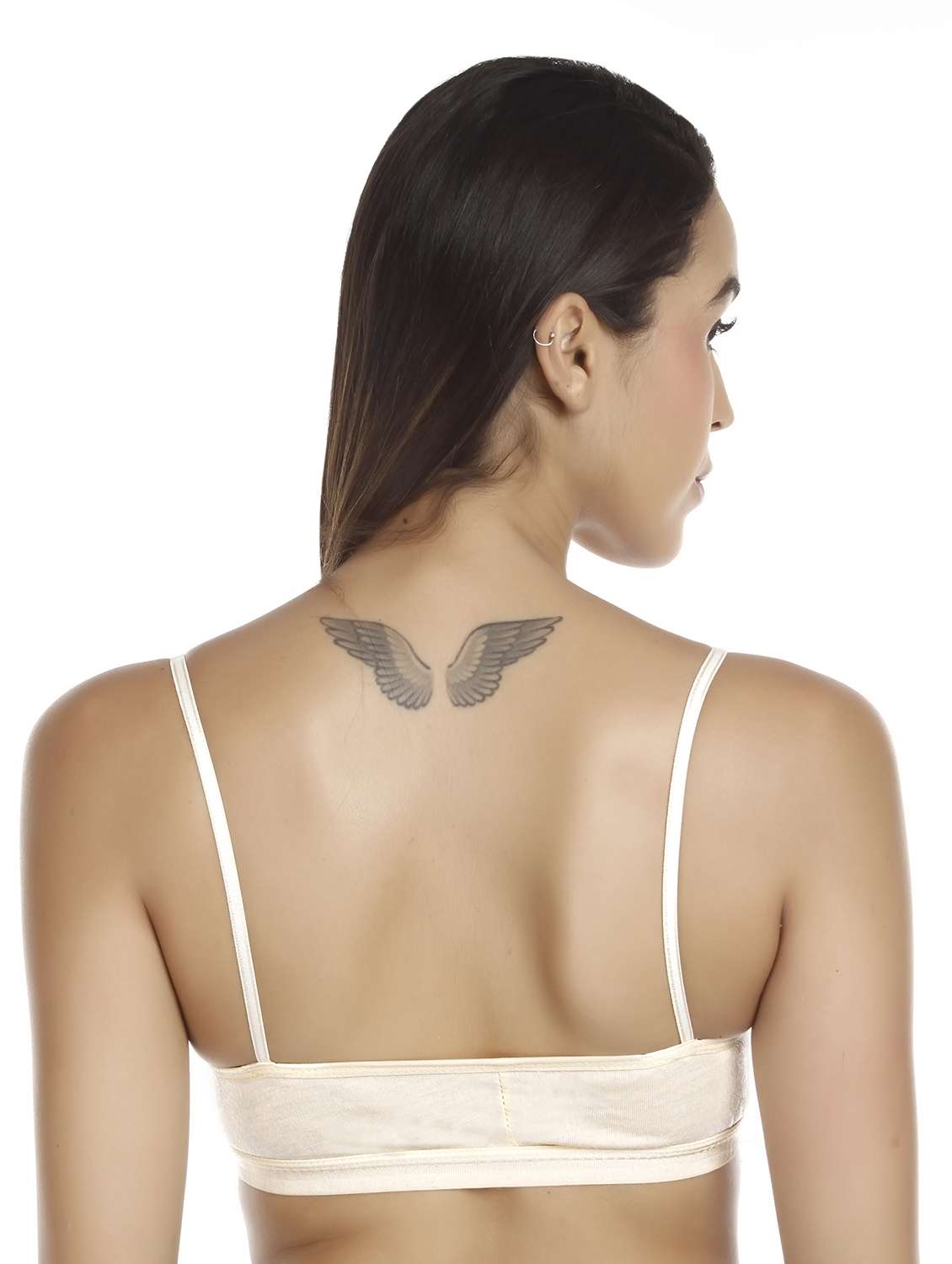 beige cotton regular bra - 19955300 - Standard Image - 2