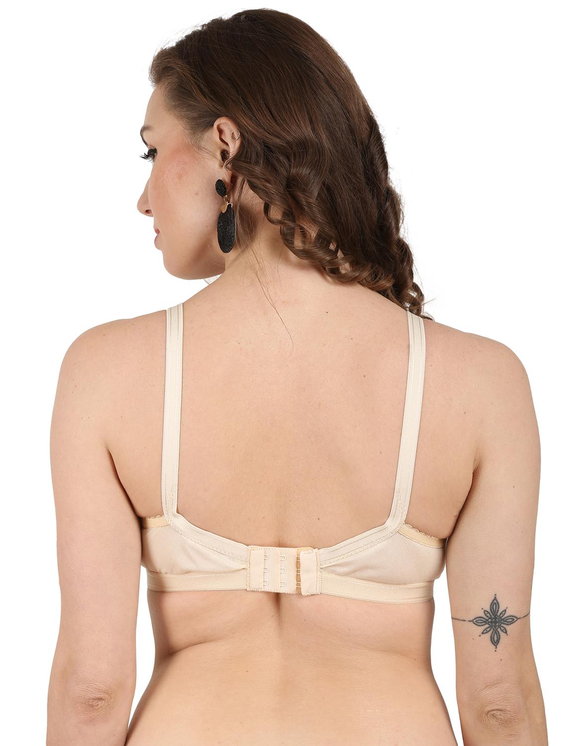 beige cotton regular bra - 19955312 - Standard Image - 2