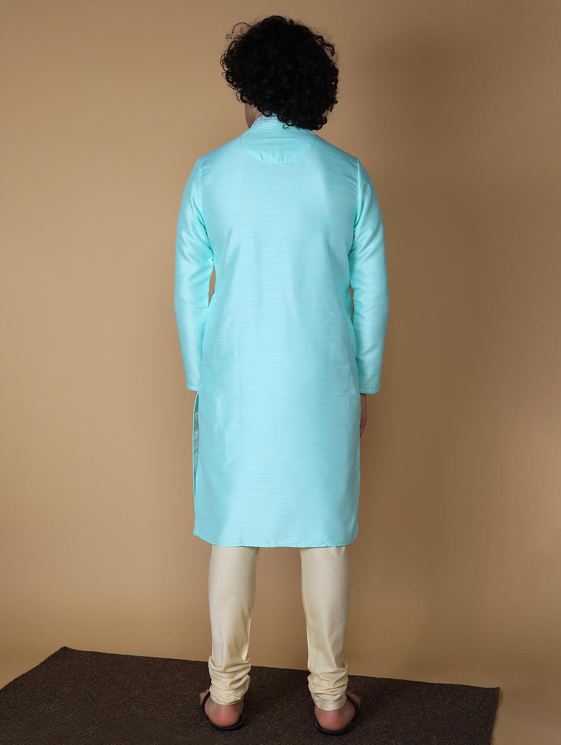firoza embroidered kurta pyjama set - 19955403 - Standard Image - 2