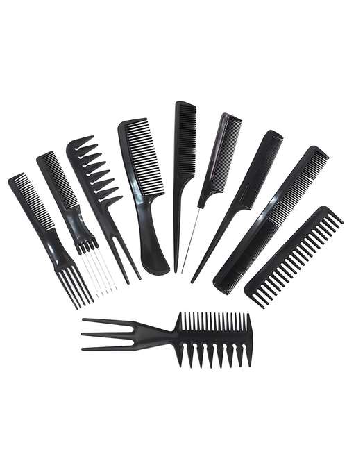 10 pcs multipurpose salon type hair styling (41 * 25) cms professional comb kit - 19956569 - Standard Image - 0