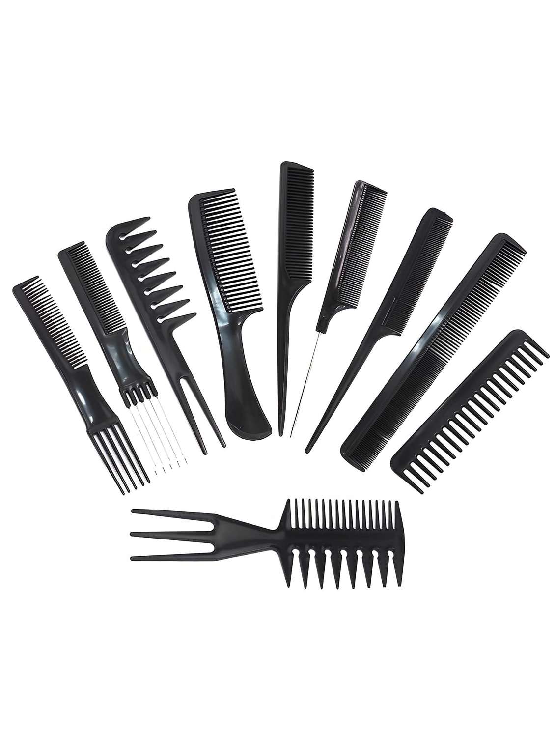 10 pcs multipurpose salon type hair styling (41 * 25) cms professional comb kit - 19956569 - Zoom Image - 0
