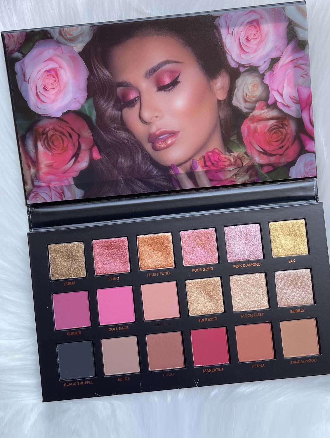 rose gold professional eyeshadow palette