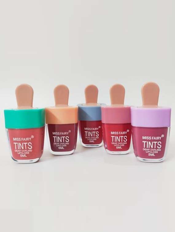 pack of 5 professional multicolor liquid lip and cheek tints