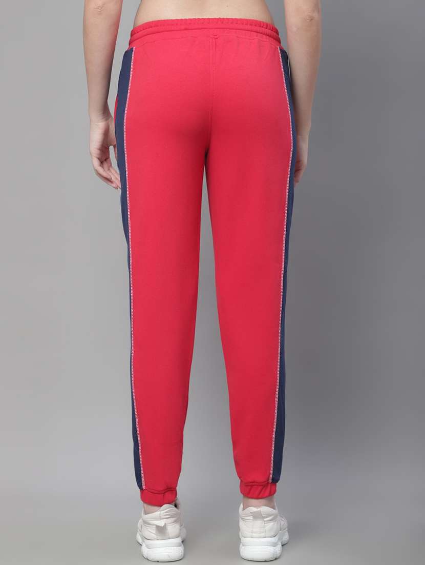 red cotton blend track pants - 19956646 -  Standard Image - 2