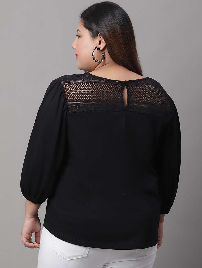 women's straight round neck top - 19956674 -  Standard Image - 2