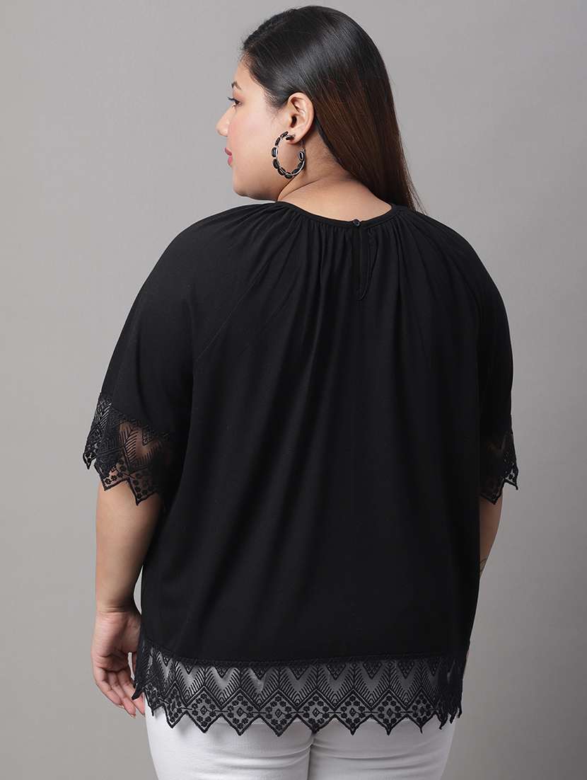 women's straight round neck top - 19956677 -  Standard Image - 2