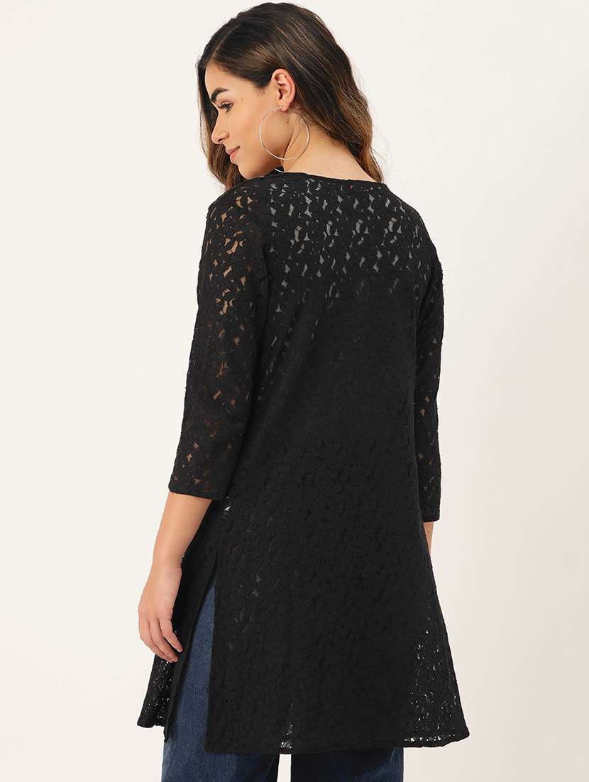 black self design regular shrug - 19956692 -  Standard Image - 2
