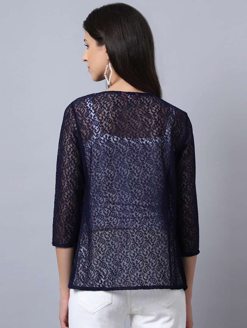 raschel knit regular shrug - 19956726 -  Standard Image - 2