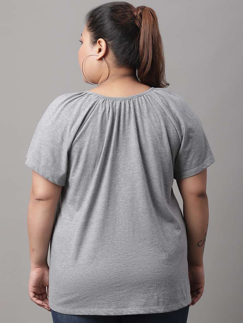 women's straight key hole neck top - 19956999 -  Standard Image - 2
