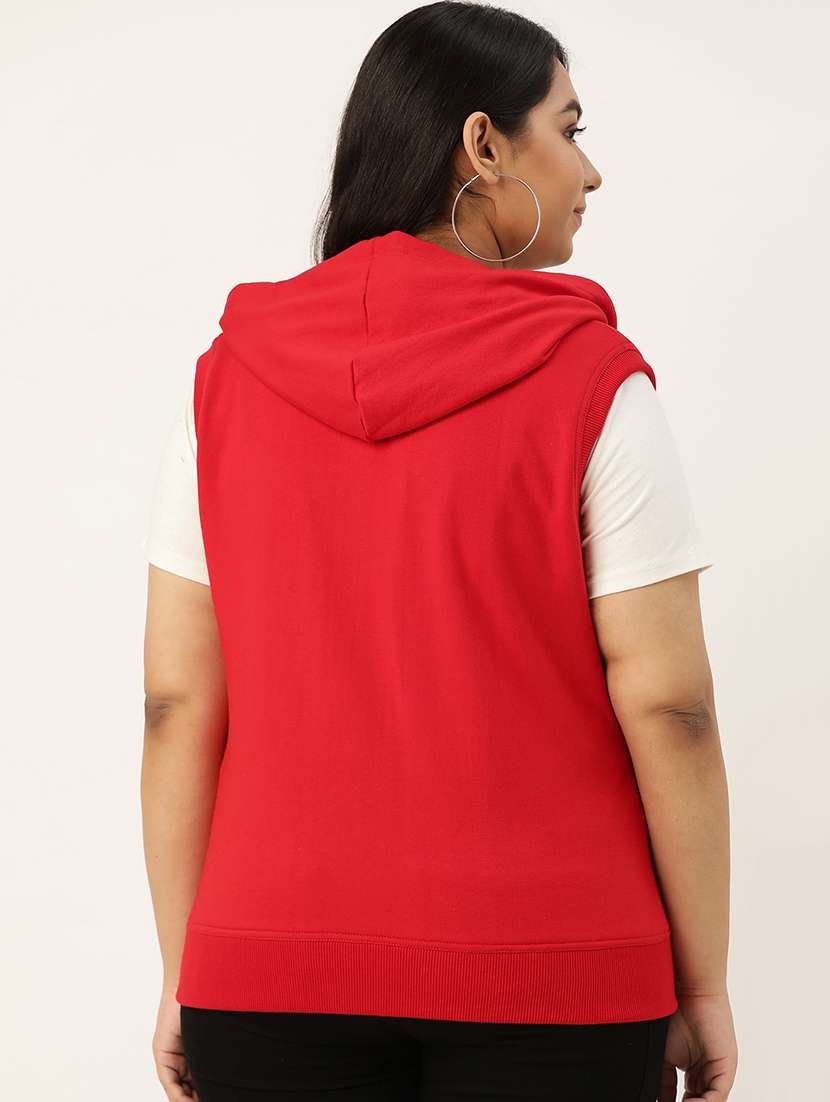 Women's Plain Hooded Plus Size Sweatshirt - 19957057 -  Standard Image - 2
