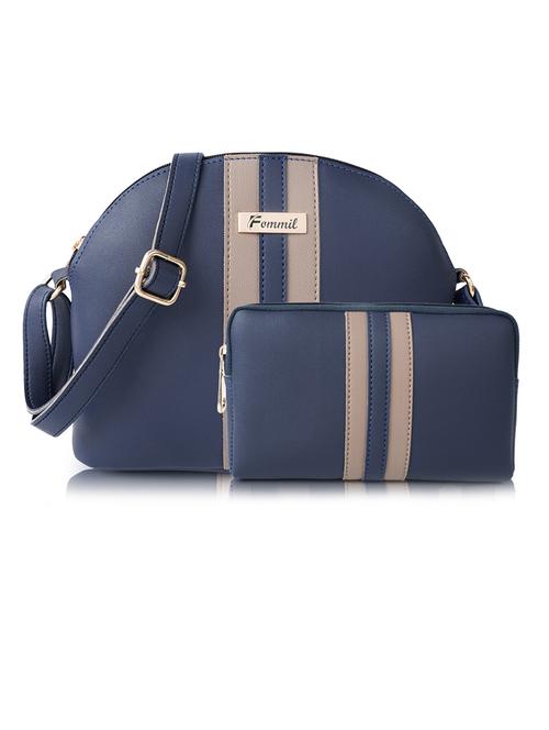 blue leatherette (pu) sling bag - 19957362 -  Standard Image - 0
