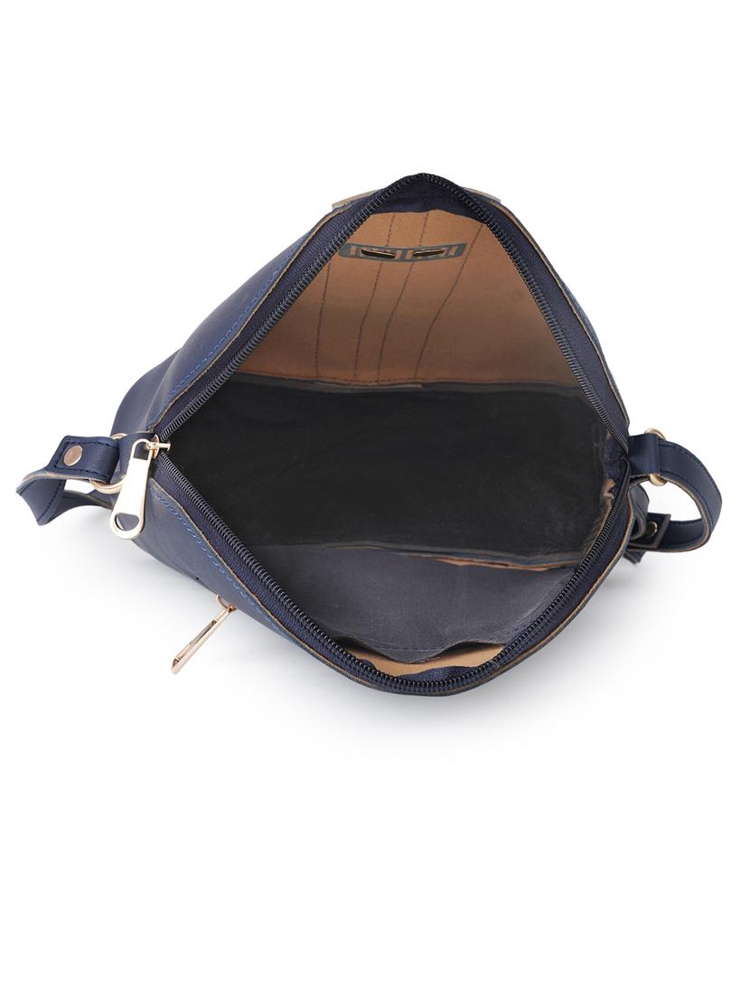 blue leatherette (pu) sling bag - 19957362 - Standard Image - 2
