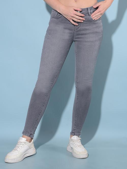 black solid skinny fit jeans - 19957700 - Standard Image - 0
