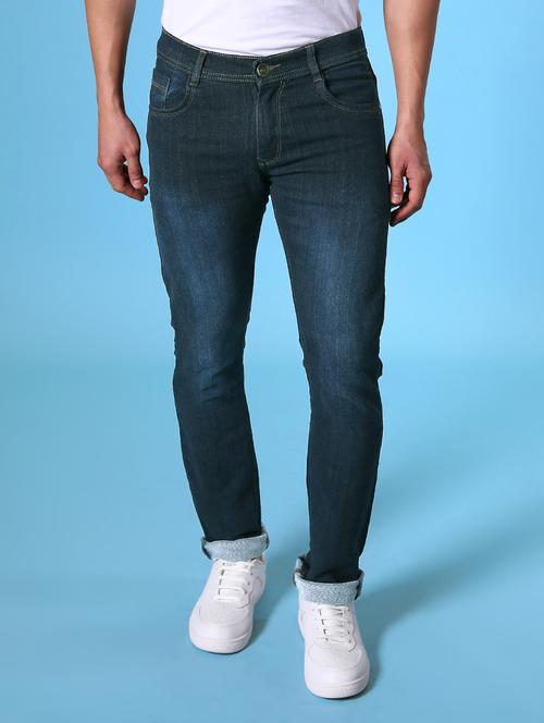 mens slim fit plain jeans - 19959282 - Standard Image - 0