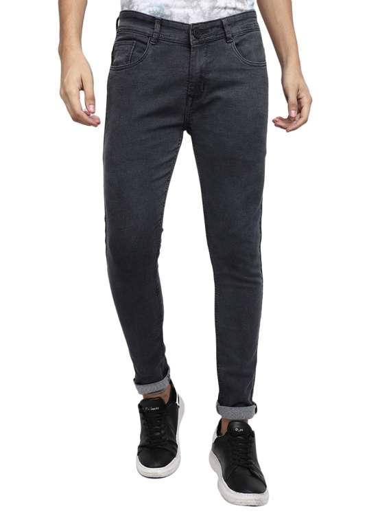 mens slim fit plain jeans