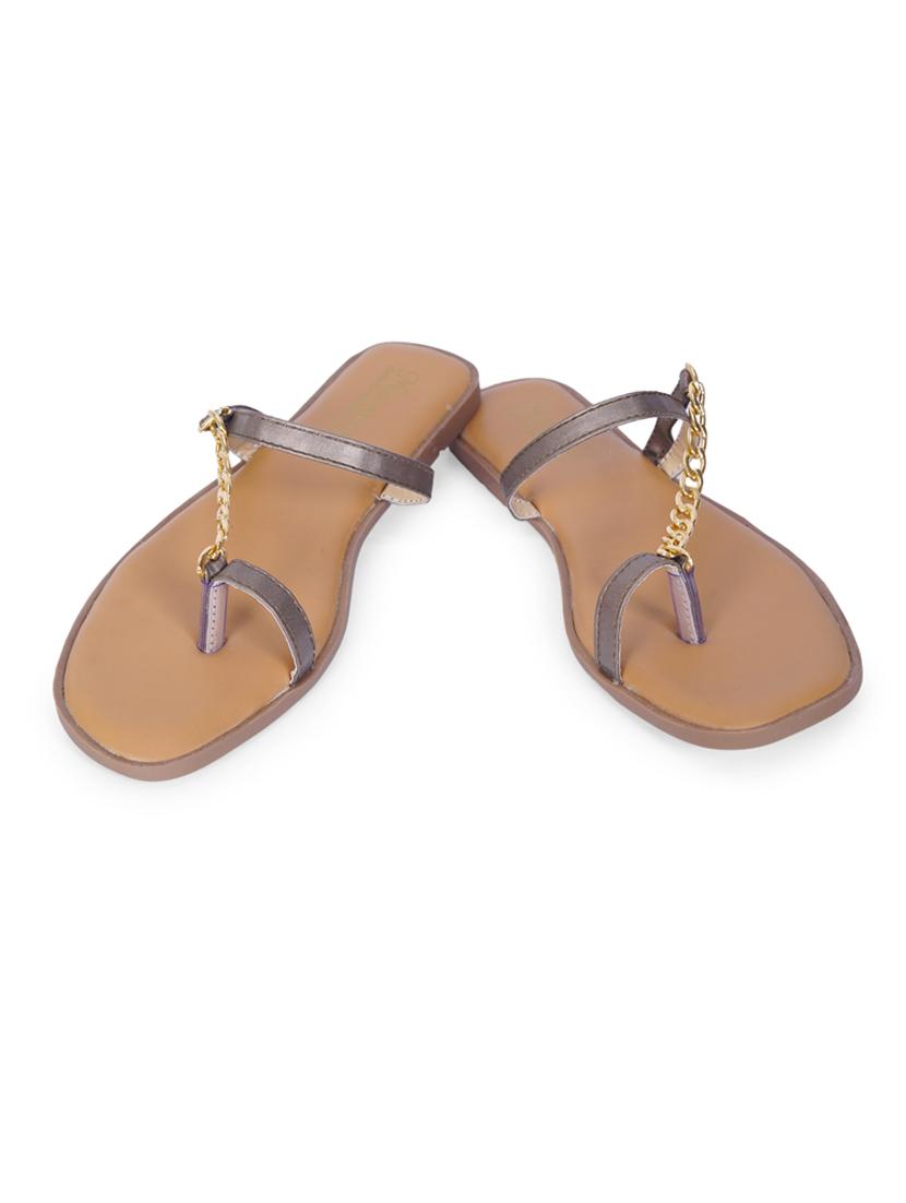 solid one toe flats - 19959401 - Standard Image - 2