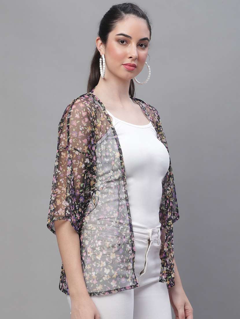 women floral short sleeve shrugs - 19959910 -  Standard Image - 2