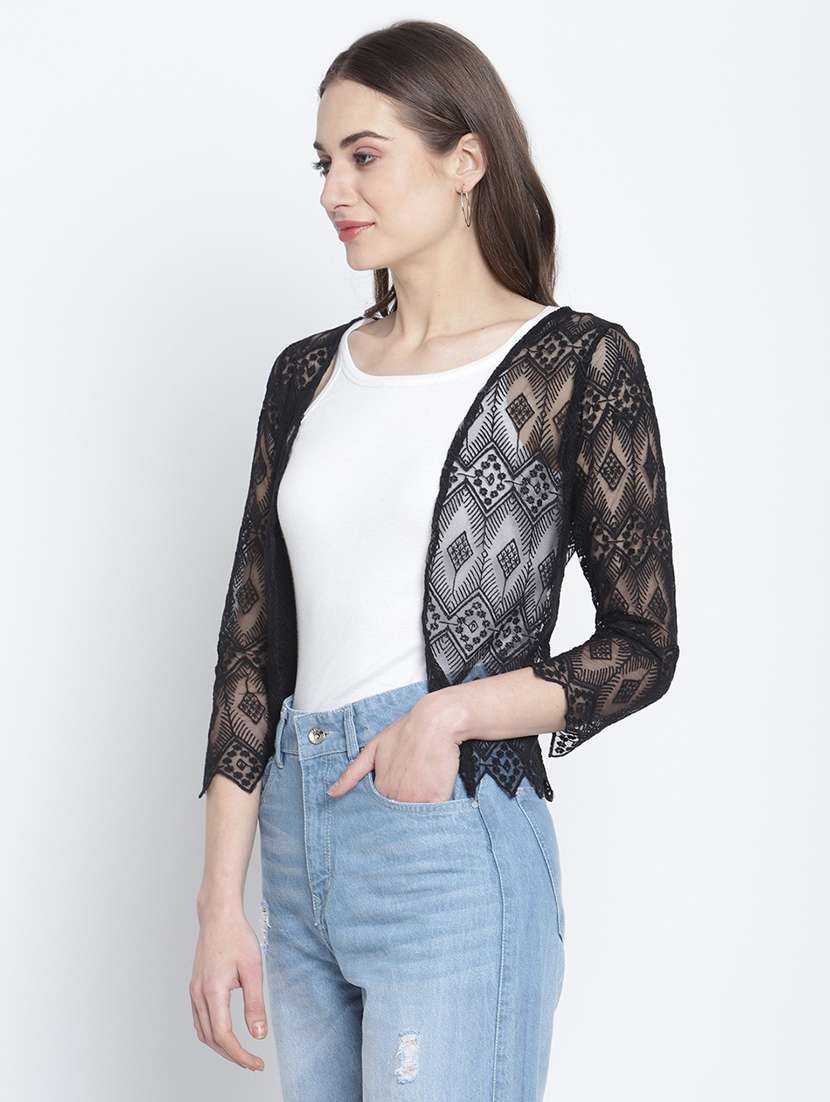 black self design regular shrug - 19960103 -  Standard Image - 2