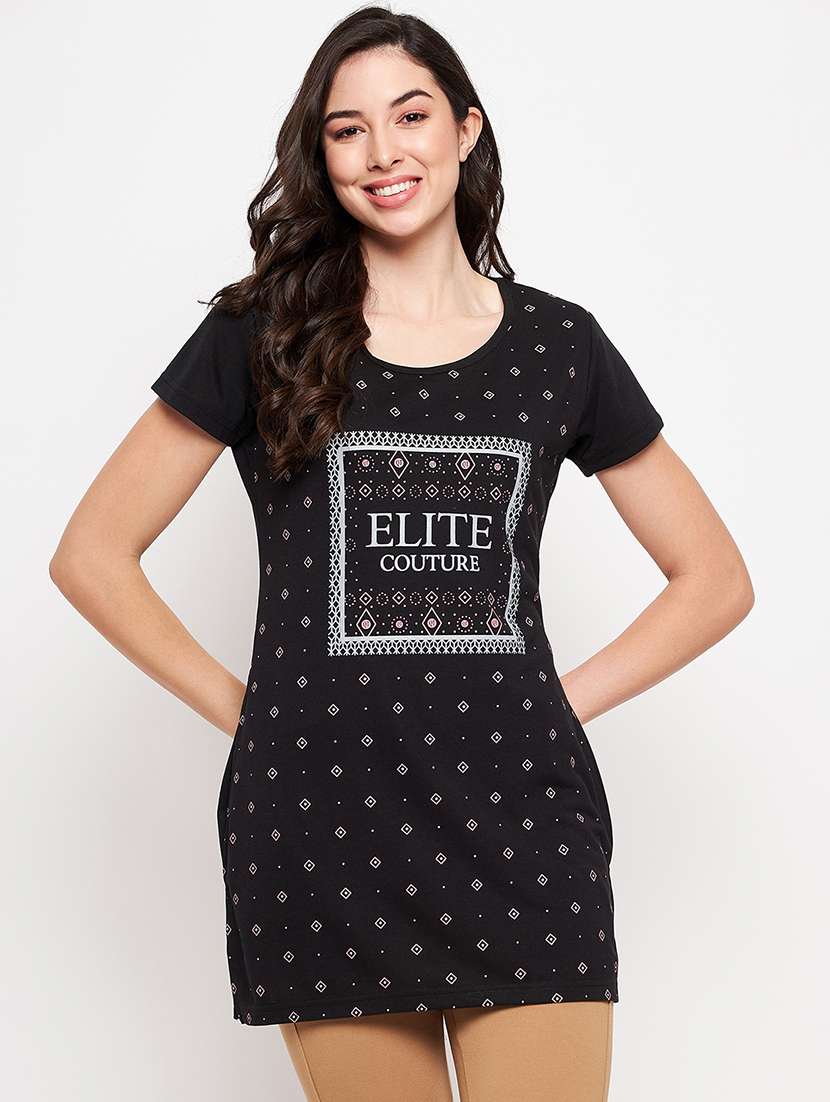 women's all over print round neck t-shirt