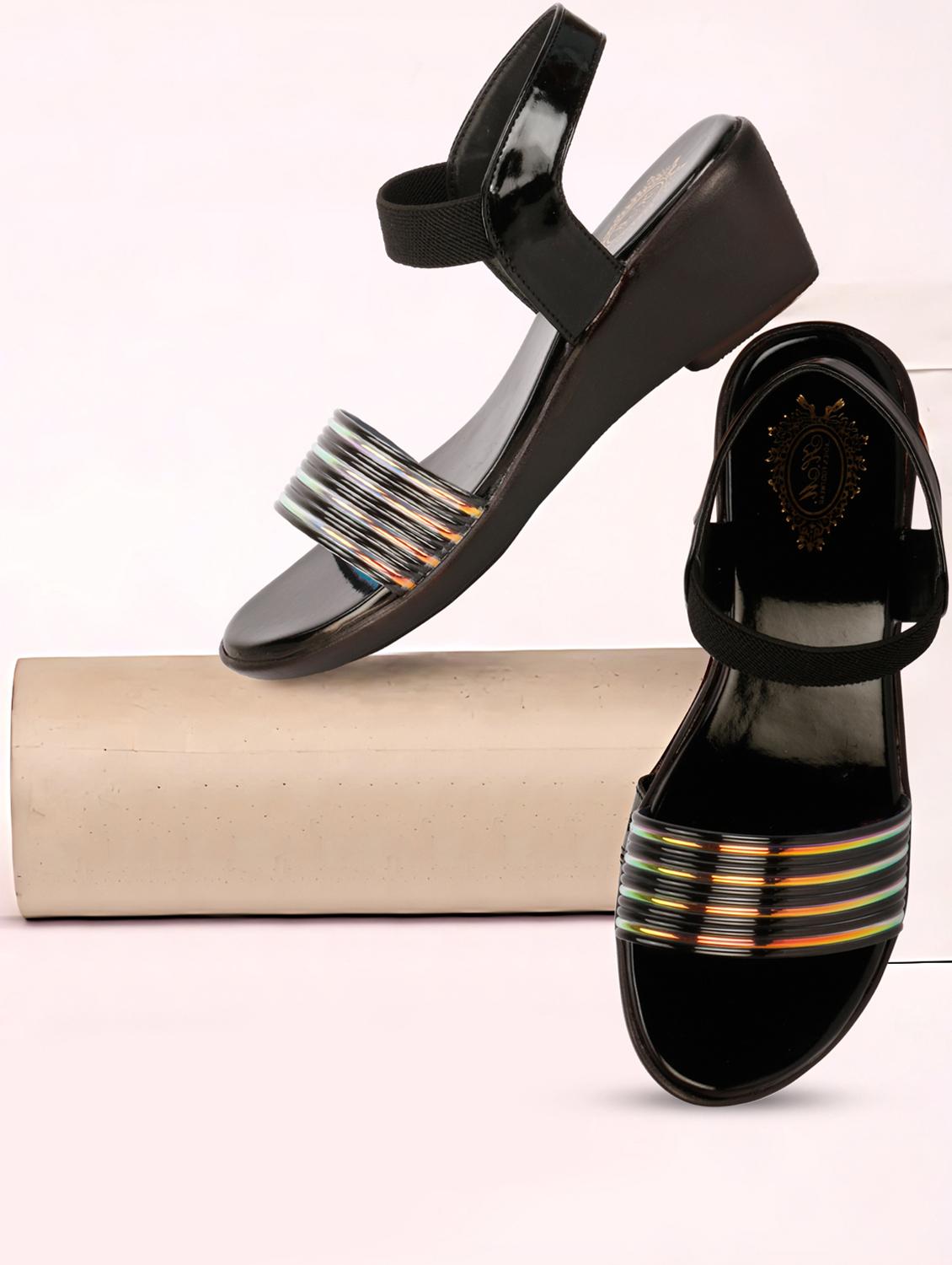 black ankle strap wedge - 19962236 - Standard Image - 2
