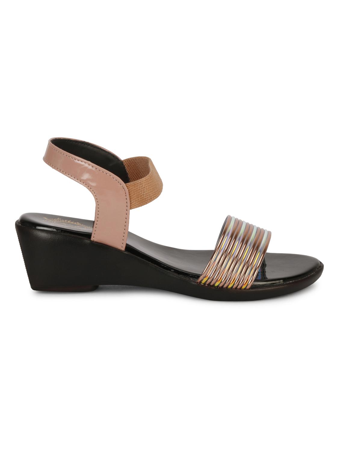 peach ankle strap wedge - 19962237 - Standard Image - 2